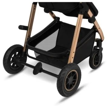 Lionelo - 3 az 1-ben kombinált babakocsi AMBER Black Onyx