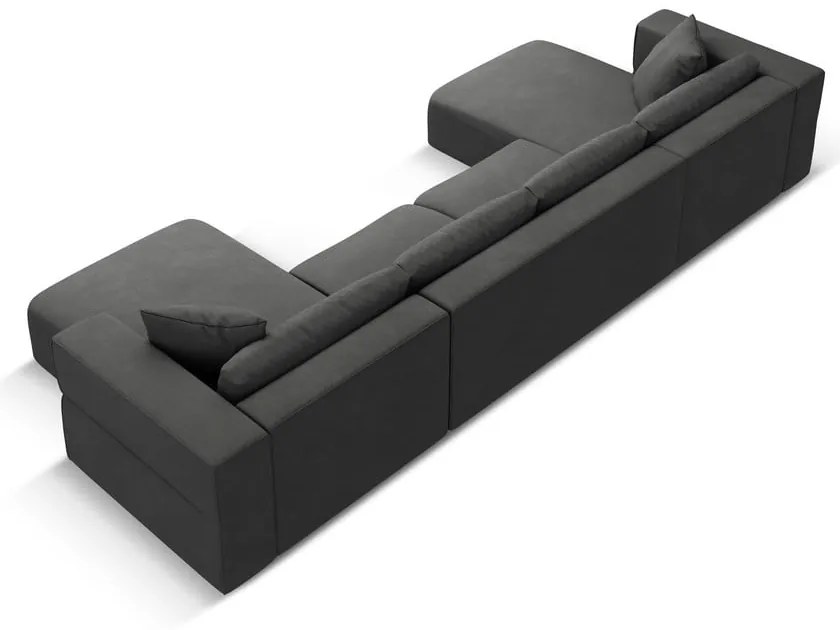 Sötétszürke sarokkanapé ("U" alakú) Esther – Milo Casa