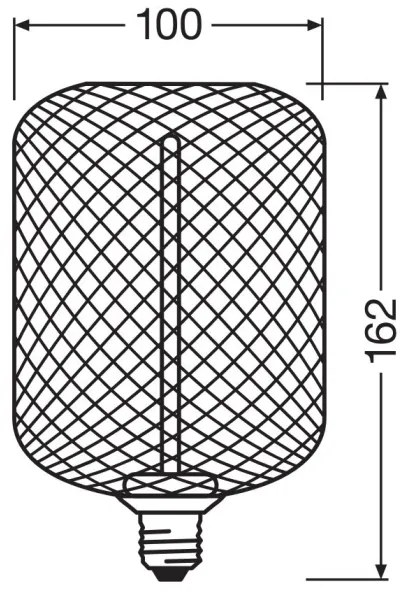 LED Dimmelhető izzó DECOR FILAMENT E27/3,5W/230V 1800K arany - Osram