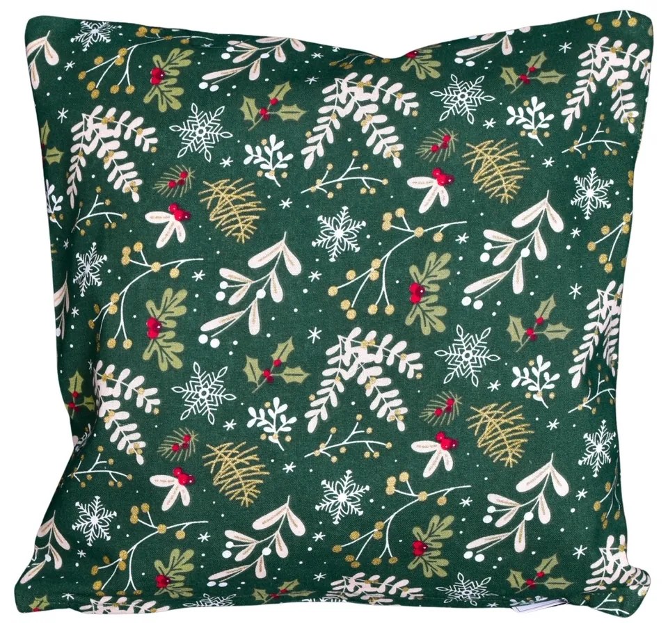 Párnahuzat Zelené Vánoce (Zöld karácsony), 40 x 40cm