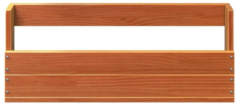 2 db viaszbarna tömör fenyőfa fali cipőtartó 59x8,5x23,5 cm
