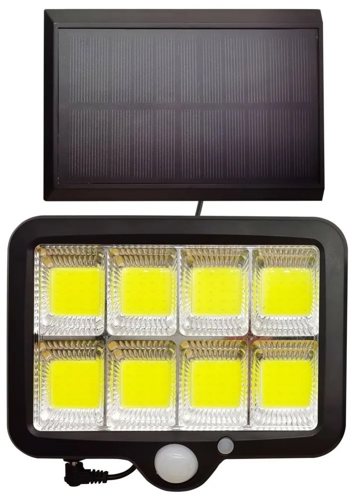 LED Napelemes reflektor érzékelővel INTEGRA LED/3W/3,7V IP44 + távirányító