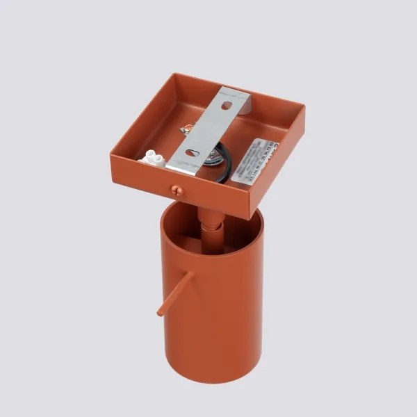 Sollux SL.1506 - Fali spotlámpa RING 1xGU10/10W/230V piros