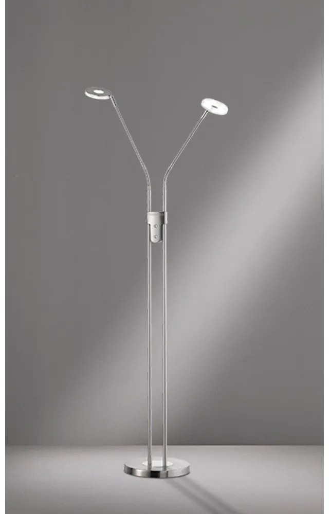 Ezüstszínű LED dimmelhető állólámpa (magasság 150 cm) Dent – Fischer & Honsel