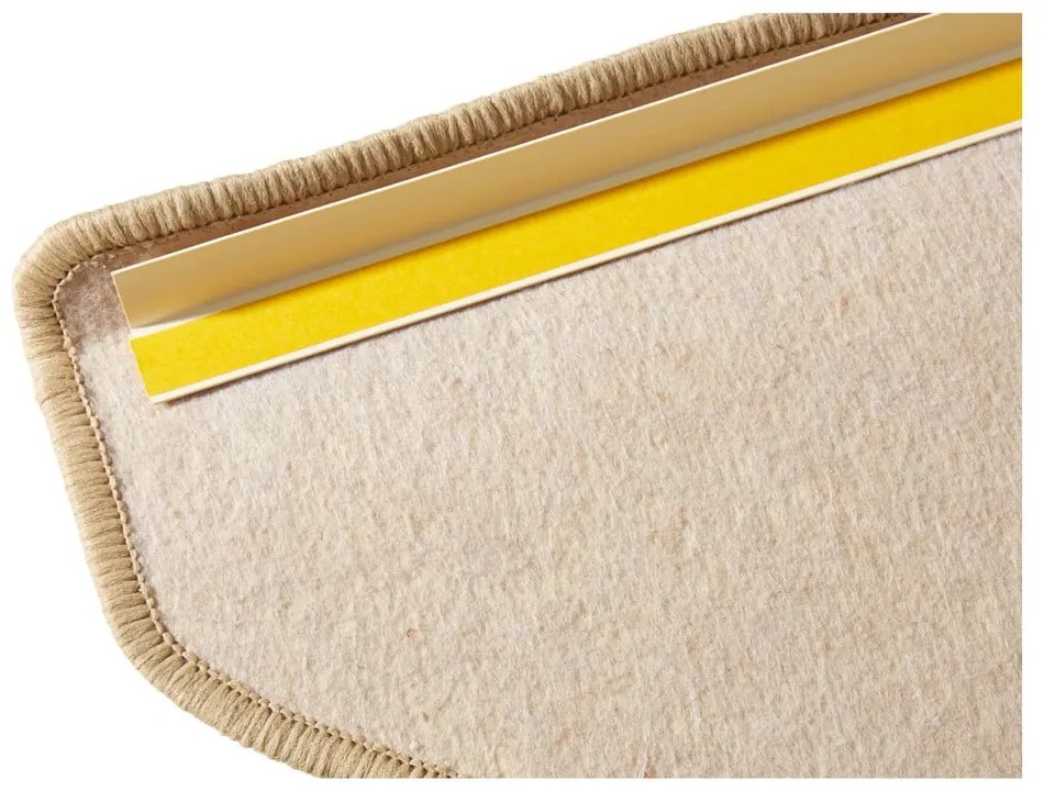 Fancy 15 db-os krémszínű lépcsőszőnyeg szett, 23 x 65 cm - Hanse Home