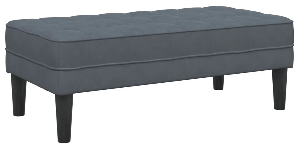 Pad Sötétszürke 113 cm Bársonyos