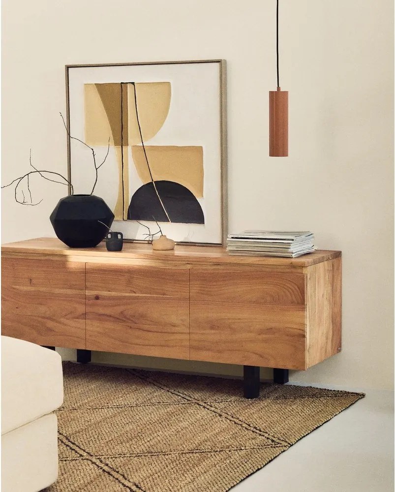 Natúr színű akácfa TV-állvány 150x58x40 cm Uxue – Kave Home