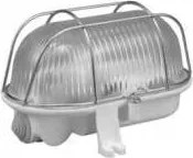 Pawbol Csatorna lámpatest fémhálóval ovális 60W,szürke alap Ip 44 D.