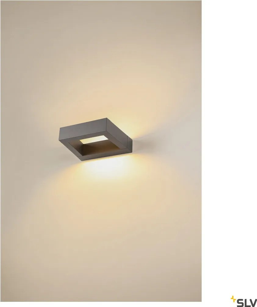 SLV 1005443 BOOKAT Modern Kültéri Fali Lámpa Antracit LED IP65