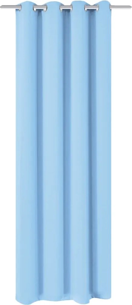 vidaXL türkizkék sötétítőfüggöny fém fűzőlyukakkal 270 x 245 cm