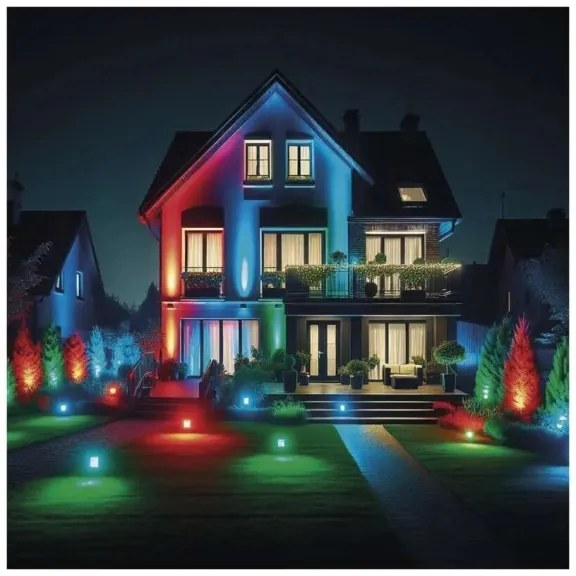 LED RGB+CCT dimmelhető reflektor GoSmart 50W/230V 3000-6500K IP65 Wi-Fi Tuya