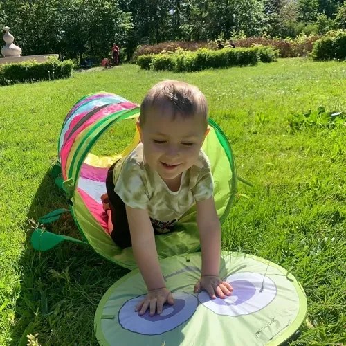 KRUZZEL Mászóalagút gyermekeknek - hernyó - Bino