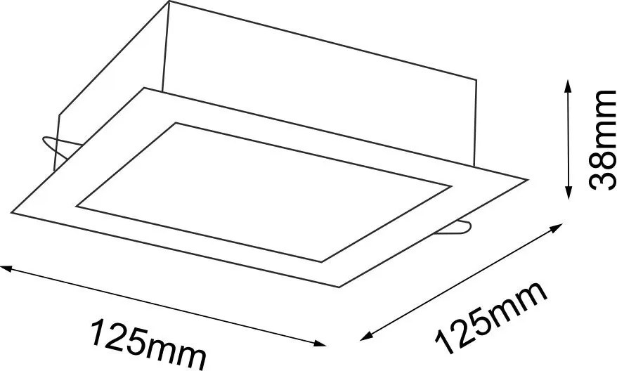 Antigo Tottori 8581 Beépíthető spotlámpa 1x10W/LED 4000K 1219lm IP44