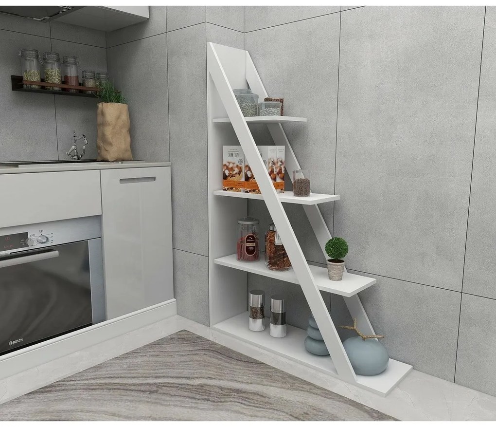 Arven White könyvespolc