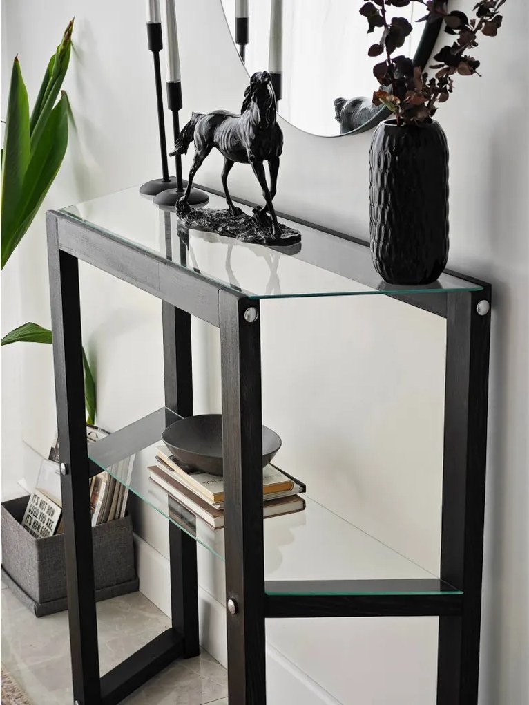 Trapezoid komód, antracit, 85 cm
