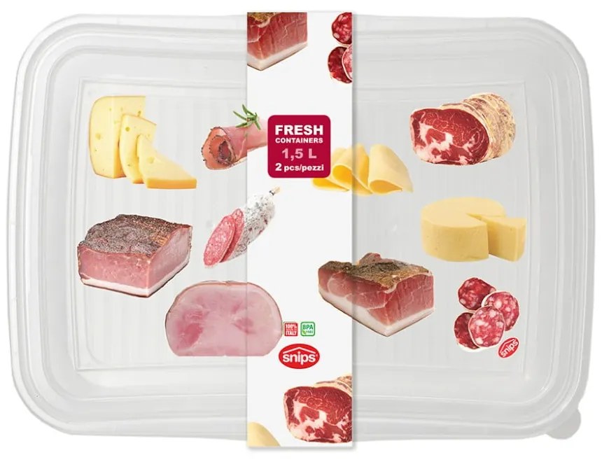 Classic 2 db-os élelmiszer tároló szett, 1,5 l - Snips