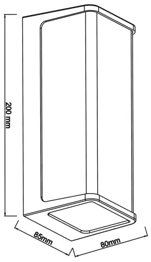 Top Light - LED Kültéri fali lámpa BLOCK LED/10W/230V IP65 4000K