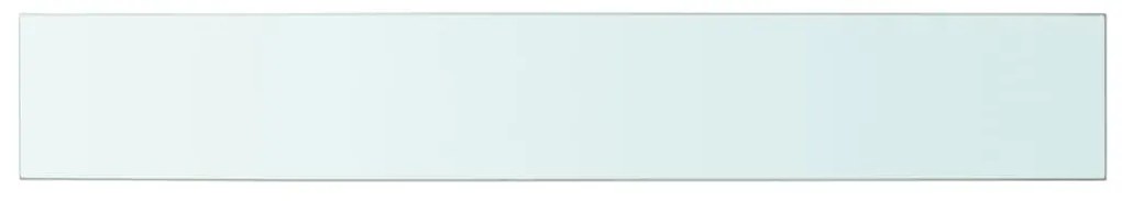 vidaXL 100x15 cm átlátszó panel üvegpolc