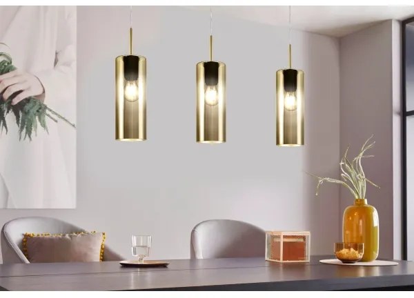 Eglo 98697 - Csillár zsinóron SELVINO 3xE27/15W/230V