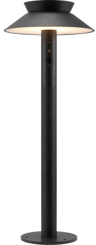 Nordlux - LED napelemes lámpa érzékelővel LED/5W/3,7V IP44 fekete