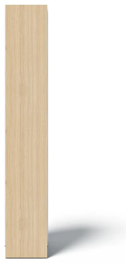 Fehér könyvespolc tölgyfa dekorral 40x188 cm Ella - TemaHome