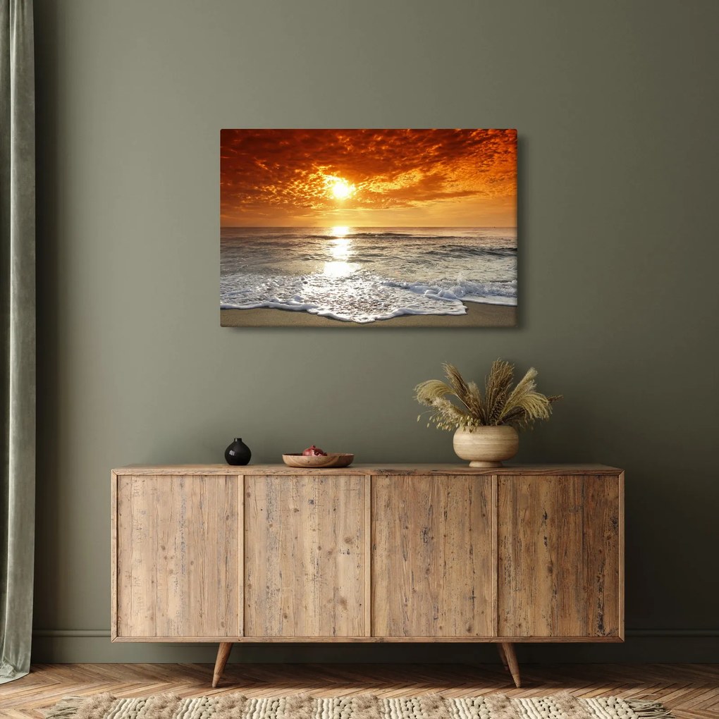 Naplemente Korzikán képe (90x60 cm)