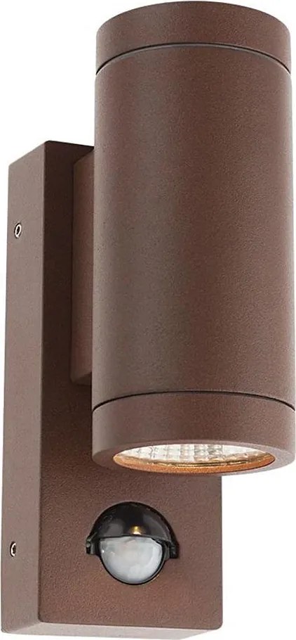 Redo 9455-LED VINCE kültéri fali lámpa érzékelővel 2xLED/3W/230V IP54 barna