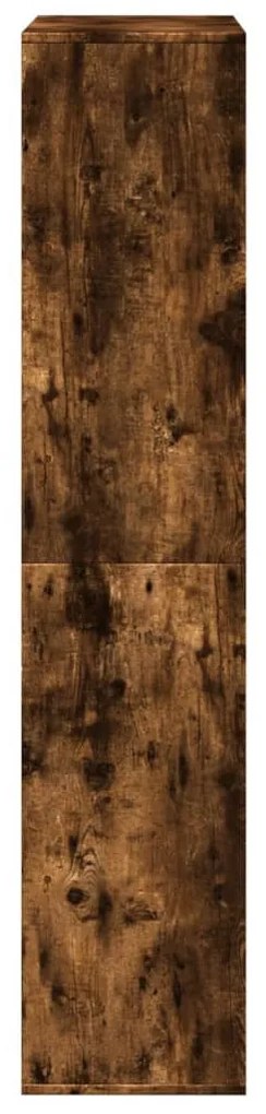füstös tölgy színű szerelt fa könyvespolc 100 x 33 x 156,5 cm