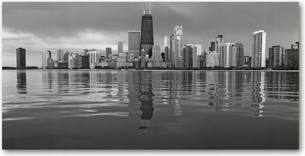 Fotótapéta falra edzett üveg Chicago 140x70