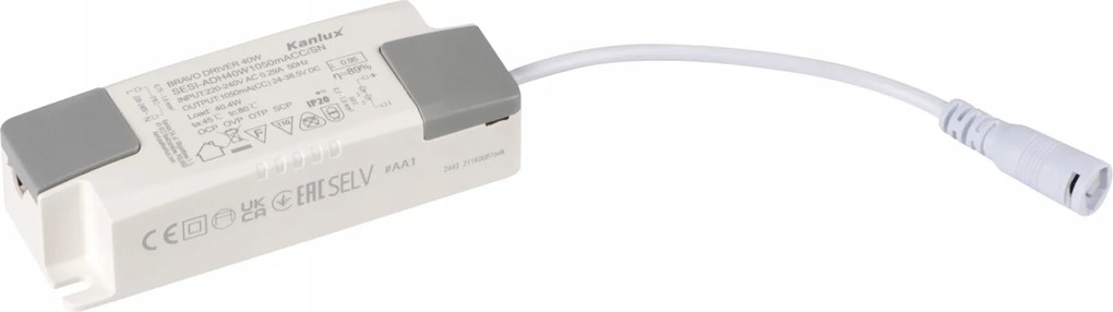 Tápegység 40W egyenáramú Led mennyezeti panelekhez Kanlux