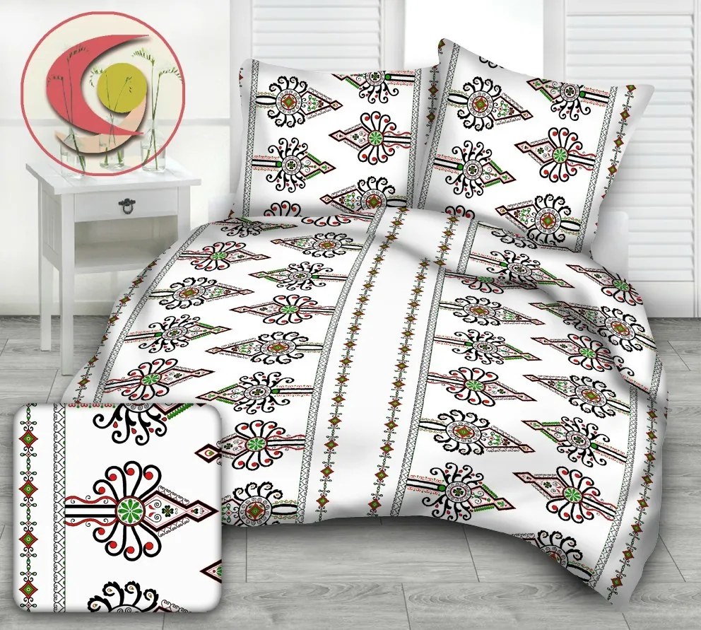 ORNAMENT pamut ágynemű DeLuxe Ágynemű mérete: 140x200 cm, A csomag tartalma: Készletcsomagolás
