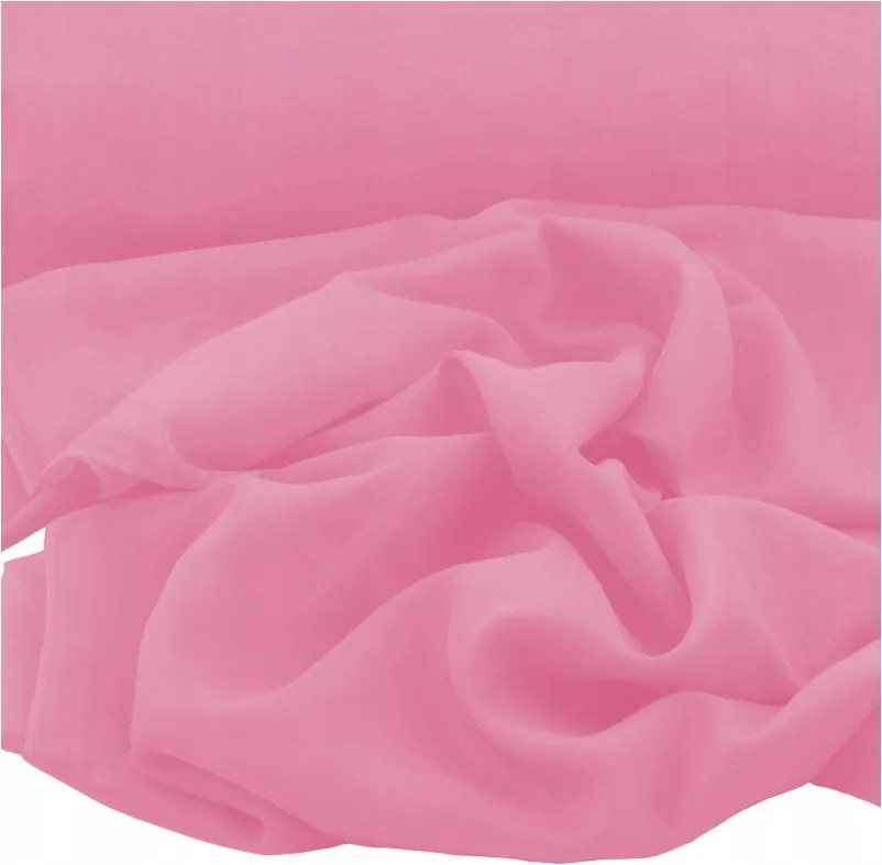 Fátyol Szövet Sima Függöny anyag 300 cm rózsaszín fátyol 0,5 mb