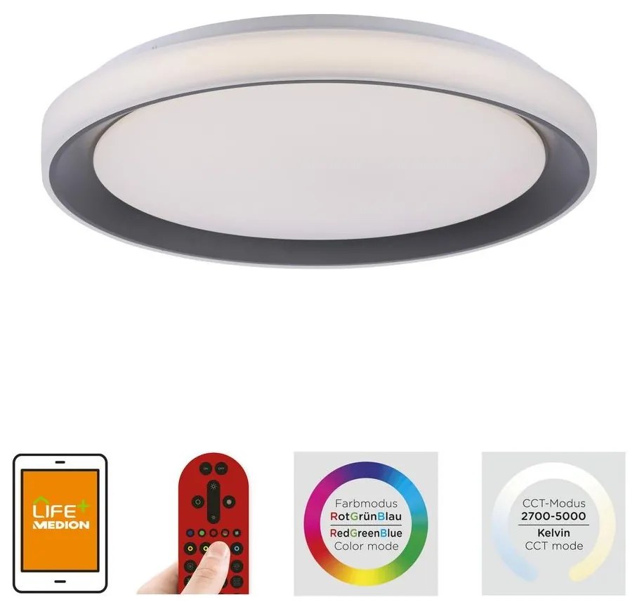 Leuchten Direkt Leuchten Direkt 14659-18 - LED RGB Dimmelhető lámpa LOLA LED/24W/230V + távirányító W1399