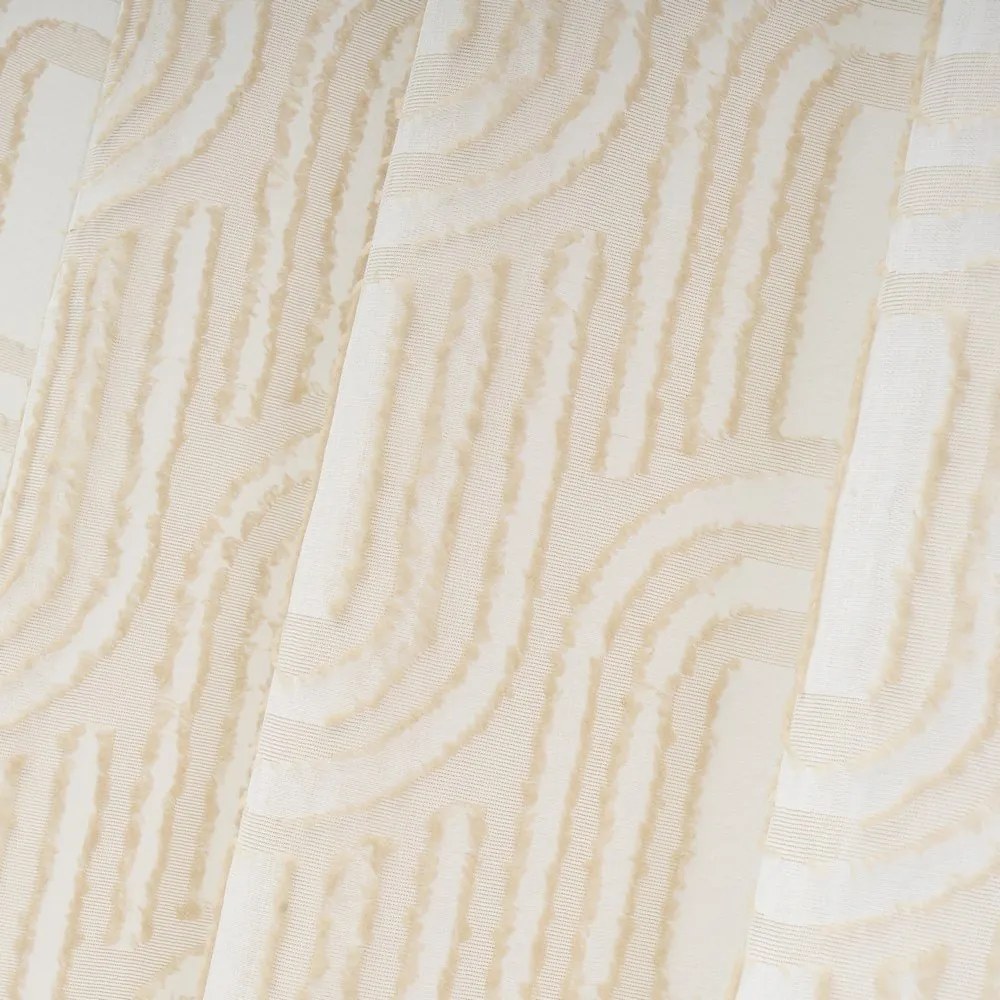 Bézs fényáteresztő függöny 140x260 cm Relief Arch – Casa Selección