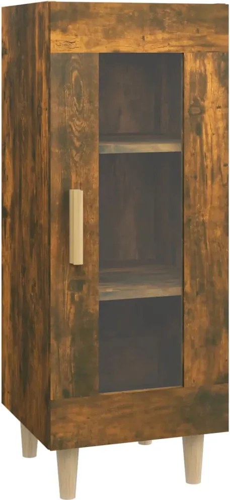 vidaXL füstös tölgy színű szerelt fa tálalószekrény 34,5 x 34 x 90 cm