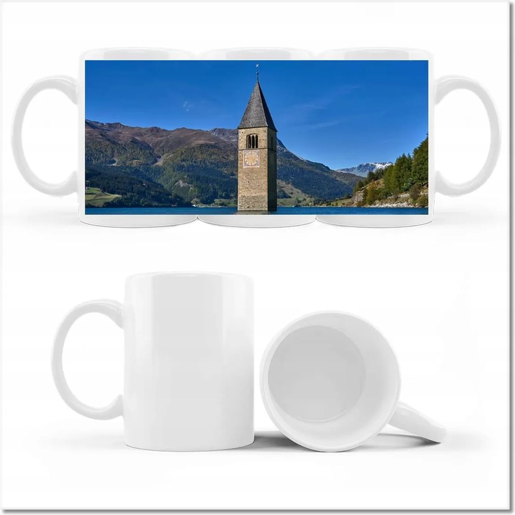 Fényképes bögre Elsüllyedt templomtorony