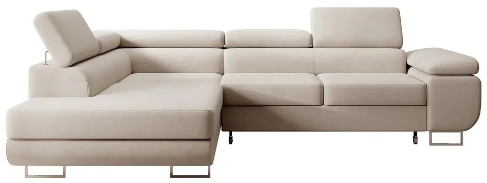 Sarokkanapé Stiletto (B) (bézs + ezüst). Akció -15%. 1099720