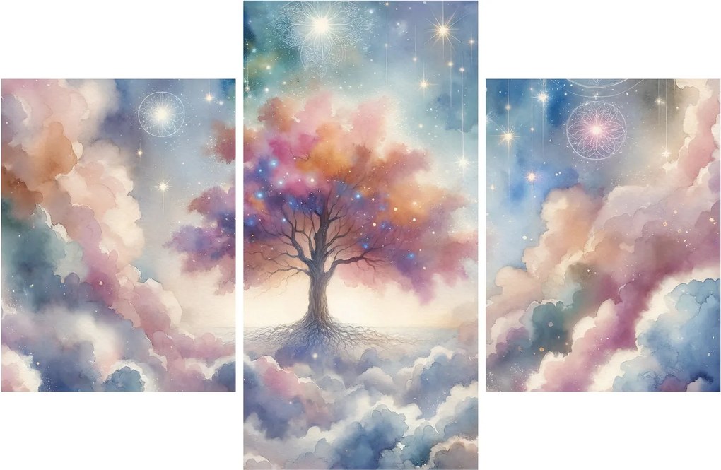 Kép – Életfa a felhőkben (90x60 cm)