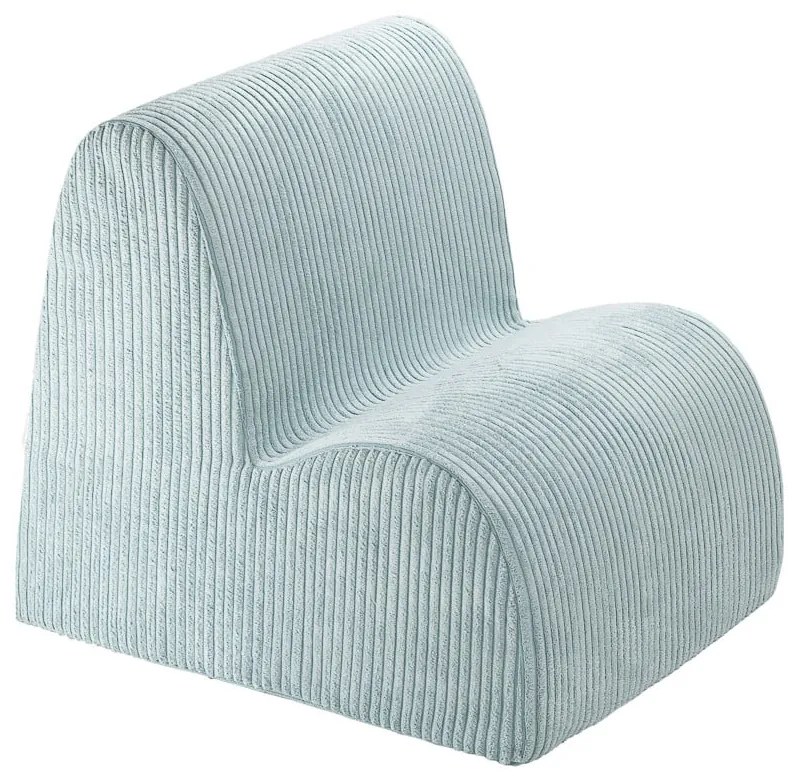 Mentazöld kordbársony gyerek fotel Cloud – Wigiwama