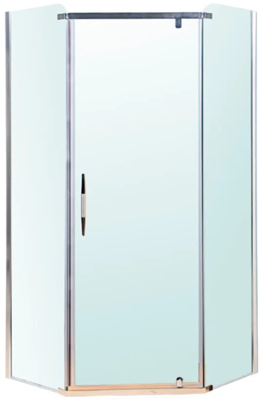 Celtic 100x100 cm ötszögletű zuhanykabin tálca nélkül