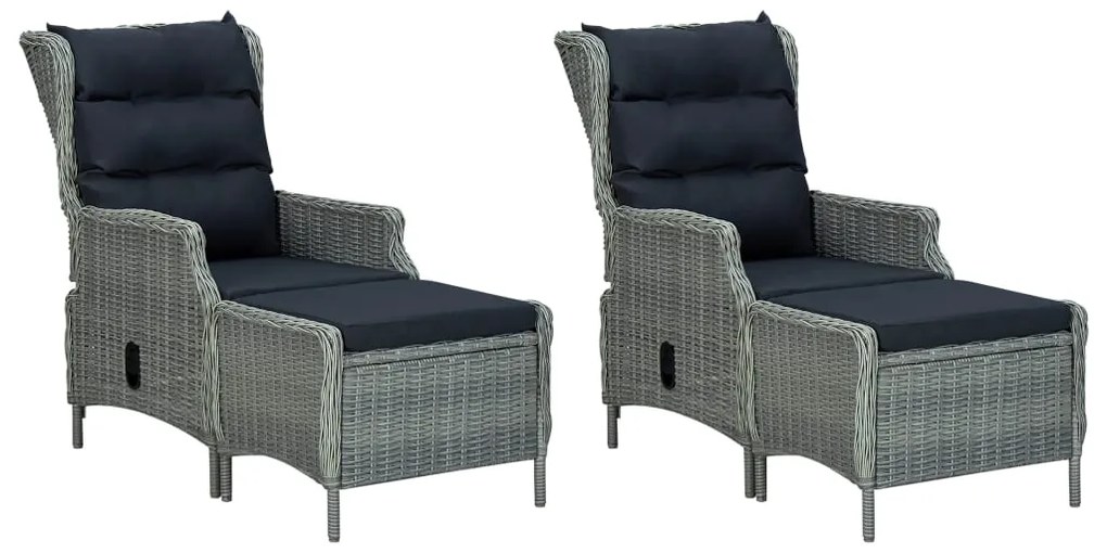 vidaXL 7 részes világosszürke kerti étkezőgarnitúra