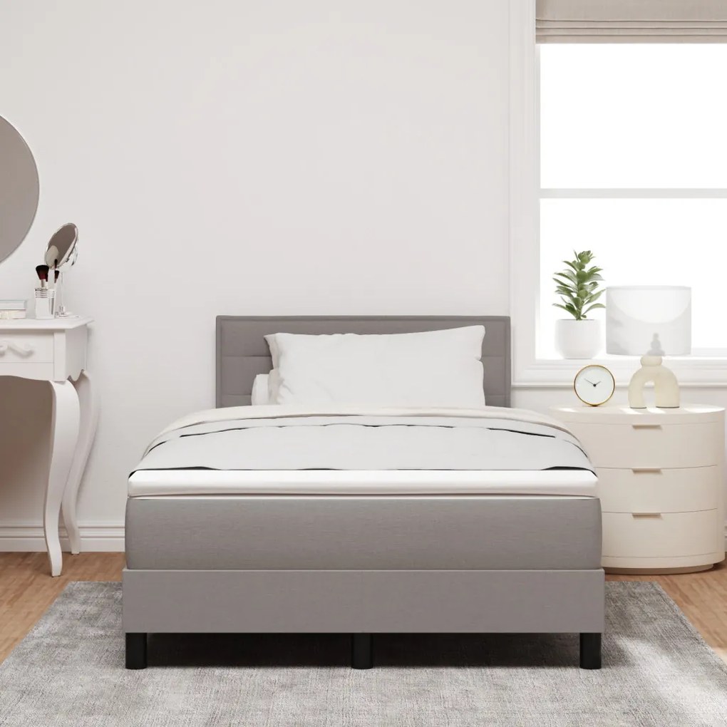 Boxspring ágy matraccal Taupe 120x190 cm szövet