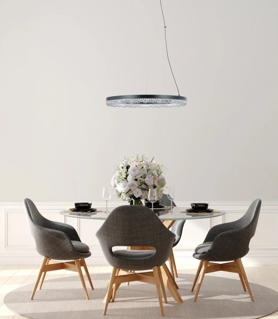 Italux glamour modern függeszték barlo matt fekete itxpnd-34526-m-bk