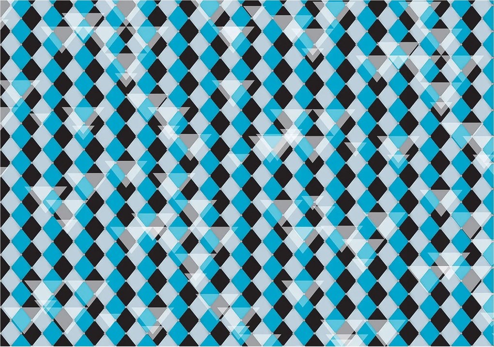 Flizelin fotótapéta Geometrikus rombuszok absztrakt minta 208x146 +ragasztó