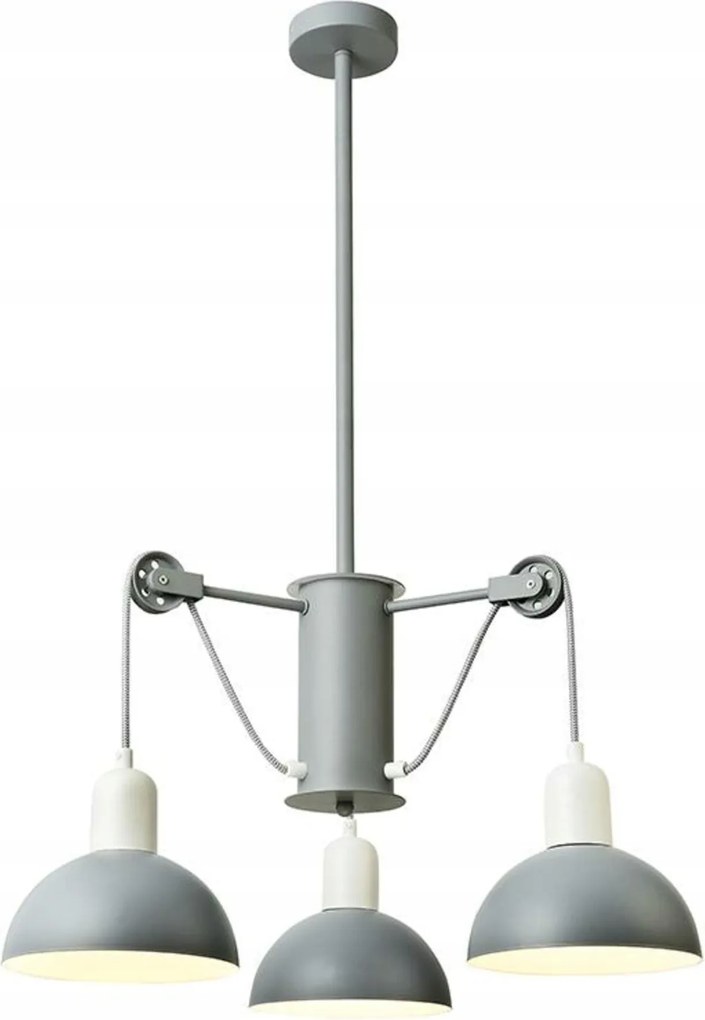 Aca Lighting függeszték 3XE14 szürke/fehér fém ÁTM58XM85CM Cezanne EG5793P