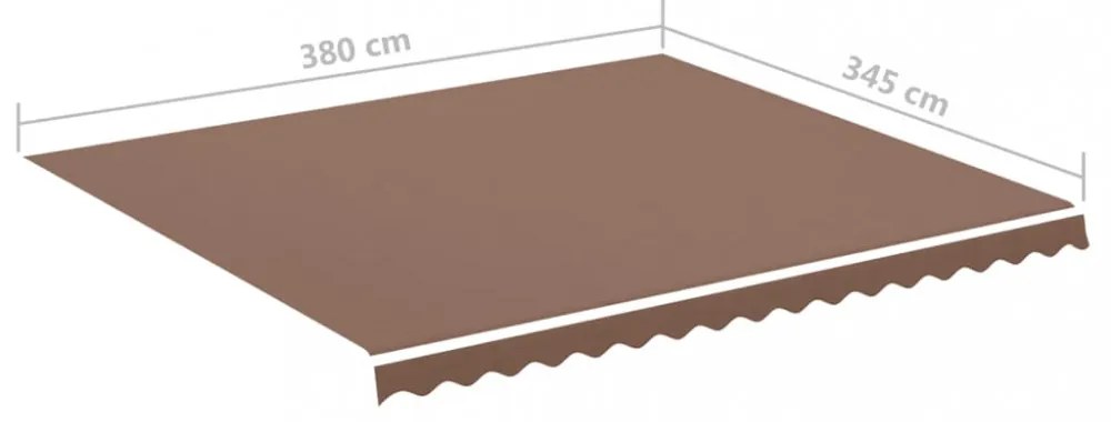 barna csere napellenző ponyva 4 x 3,5 m