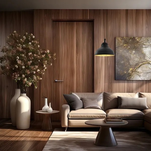 Fali lámpa SVEN 1xE27/15W/230V fekete/arany