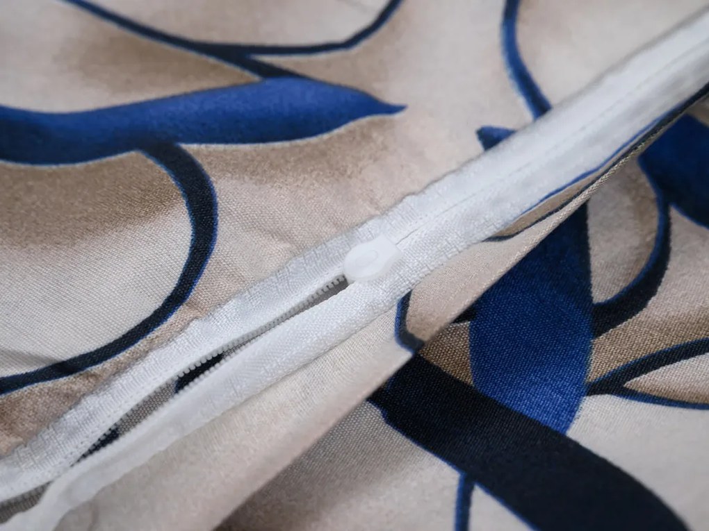 Mikroszálas ágynemű FLORVINA bézs Ágyneműhuzat mérete: 2 db 70 x 90 cm | 200 x 220 cm