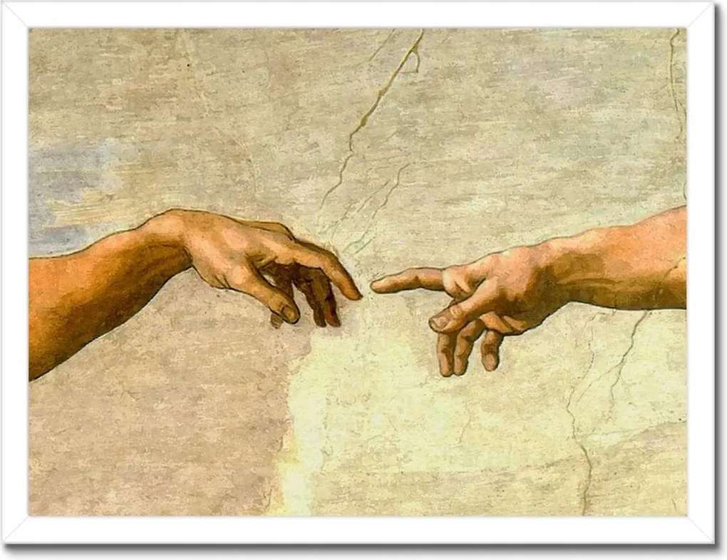 Poszterek keretben 40x30 Ádám teremtése