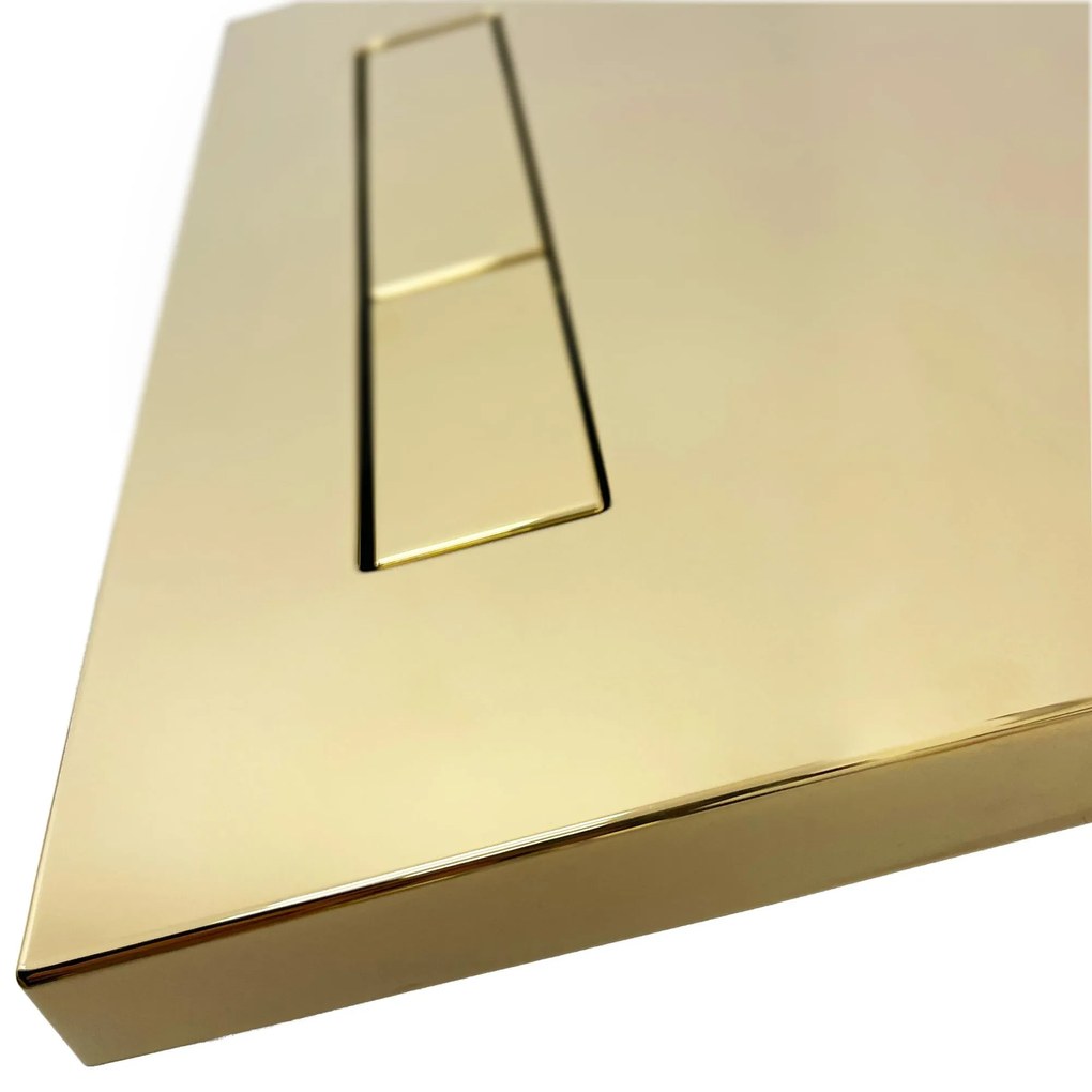WC öblítő gomb H Type  Gold